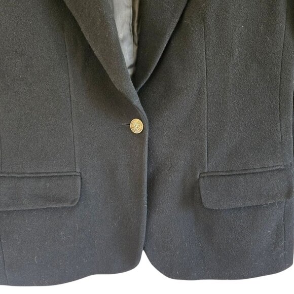 Italian Fabric Wool Cashmere Blazer | European Made | Late 90s | Size 12 - Picture 12 of 16